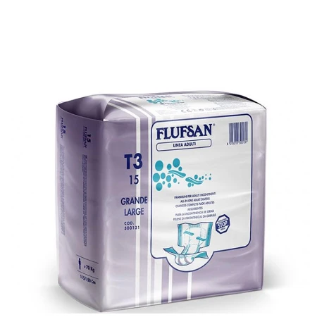 FLUFSAN PELENE ZA ODRASLE 15KOM LARGE NOĆNE PREKO 70KG