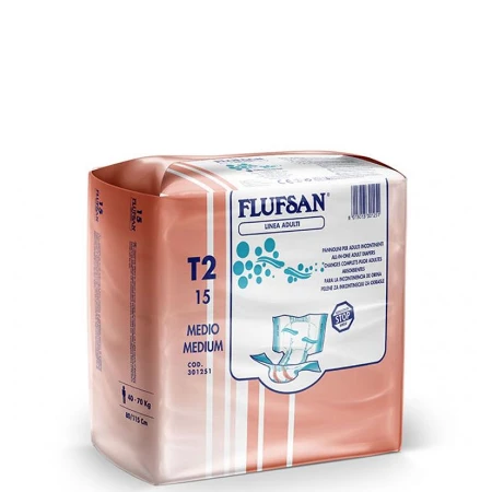 FLUFSAN PELENE ZA ODRASLE 15KOM SUPER MEDIUM NOĆNE DO 70KG