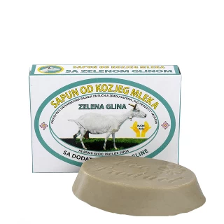 ECO PRODUCT SAPUN KOZIJE MLEKO 75G SA ZELENOM GLINOM