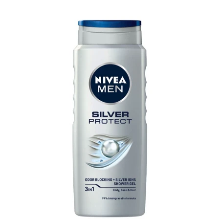 NIVEA GEL ZA TUŠIRANJE 500ML MEN SILVER PROTECT 80815
