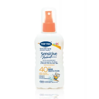 TOP TEN SUN KIDS LOSION SENSITIVE SPRAY SPF 40 180ML