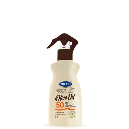 TOP TEN SUN LOSION U SPREJU OLIVE SPF 50  180ML