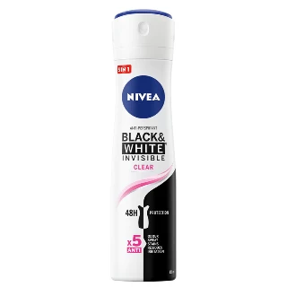 NIVEA DEO W.150ML BLACK&WHITE INVISIBLE CLEAR 82237
