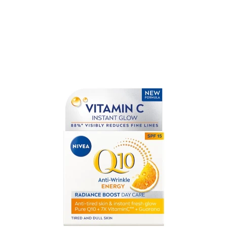 NIVEA VISAGE KREMA 50ML Q10+ C ANTI-WRINKLE ENERGY DNEVNA 82322