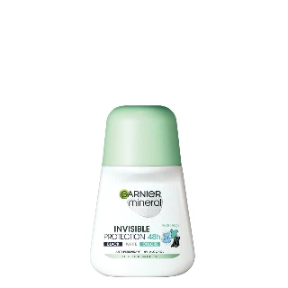 GARNIER ROLL-ON W.50ML INVISIBLE 48H BLACK,WHITE&COLORS FRESH