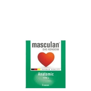 MASCULAN PREZERVATIV REBRASTI ANATOMIC 3/1