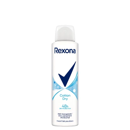 REXONA DEO 150ML W.COTTON