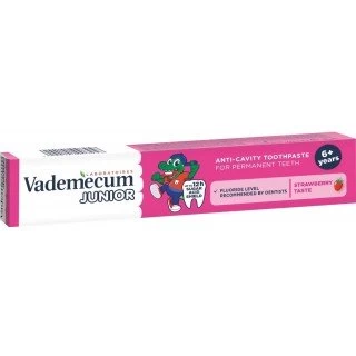 VADEMECUM PASTA 75ML JUNIOR 6+ STRAWBERRY