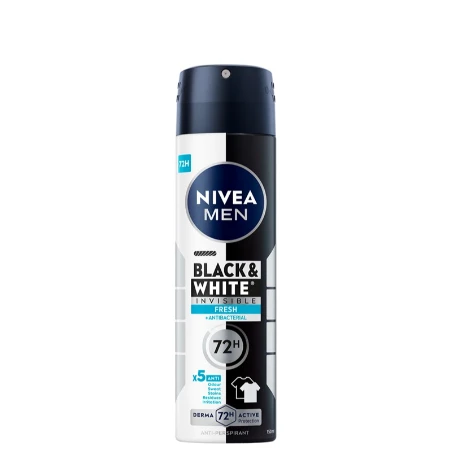 NIVEA DEO MEN 150ML BLACK&WHITE INVISIBLE FRESH 85974