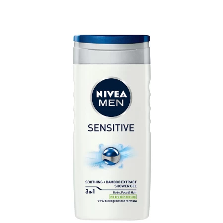 NIVEA GEL ZA TUŠIRANJE 250ML MEN SENSITIVE 81079