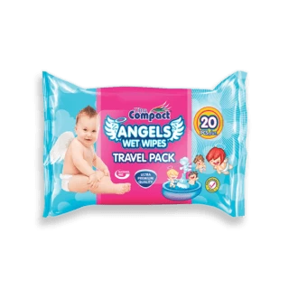 ULTRA COMPACT VLAŽNE MARAMICE 20 KOM TRAVEL ANGELS