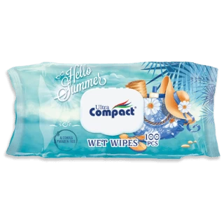 ULTRA COMPACT VLAŽNE MARAMICE 100 KOM HELLO SUMMER