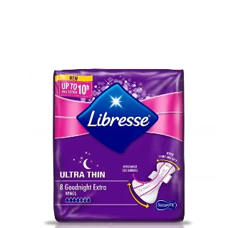 LIBRESSE ULTRA THIN GOODNIGHT EXTRA 8 KOM
