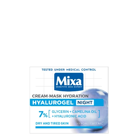 MIXA KREMA ZA LICE 50ML HYALUROGEL INTENSIVE HYDRATING NIGHT