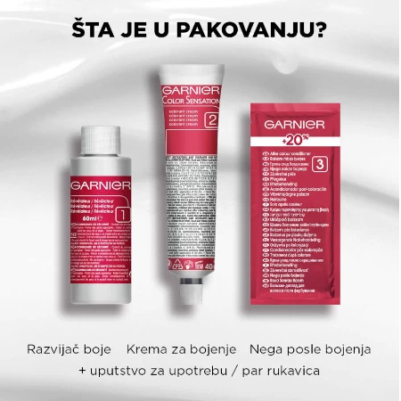 GARNIER COLOR SENSATION BOJA ZA KOSU 8.12