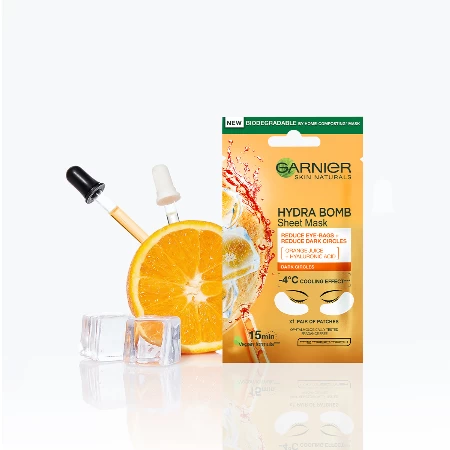 GARNIER SKIN NATURALS MASKA ZA OČI 6G MOISTURE WITH ORANGE JUICE&HYALURONIC ACID