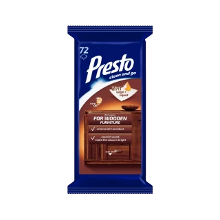 PRESTO VLAŽNE MARAMICE 72 KOM DRVENE POVRŠINE