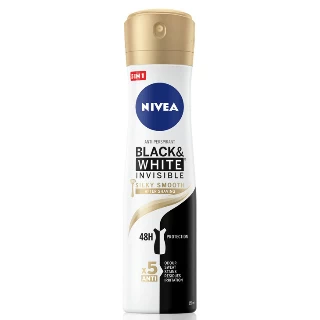 NIVEA DEO W.150ML BLACK&WHITE INVISIBLE SILKY SMOOTH 82282