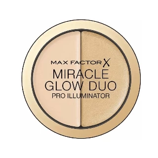 MAX FACTOR HIGHLIGHTER MIRACLE GLOW DUO 10 LIGHT