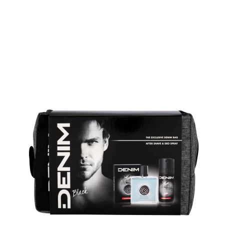 DENIM SET BLACK(AFTER SHAVE 100ML + DEO 150ML)NESESER