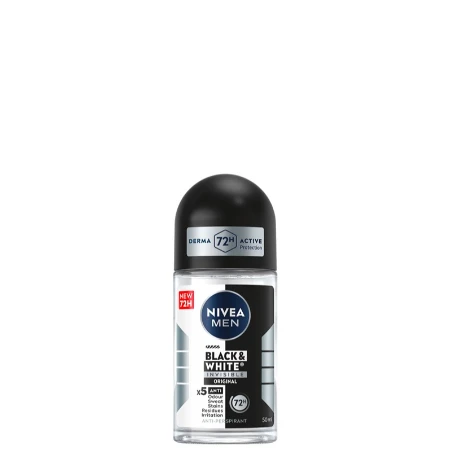 NIVEA ROLL-ON MEN 50ML BLACK&WHITE INVISIBLE 82245