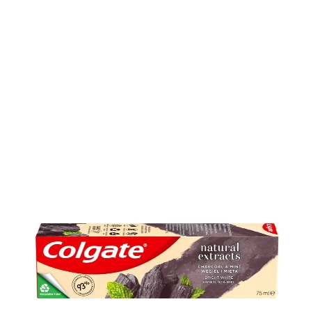 COLGATE PASTA 75ML NATURAL EXTRACTS CARBON+WHITE