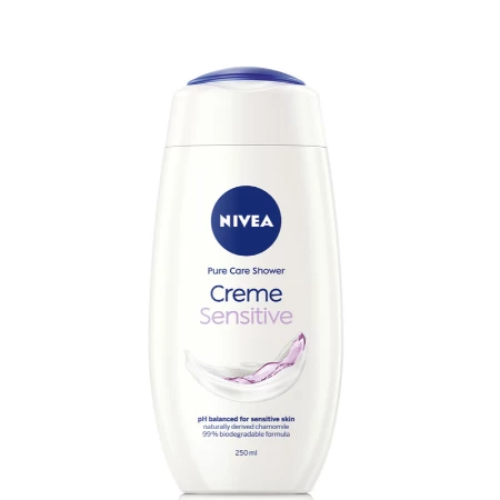 NIVEA GEL ZA TUŠIRANJE 250ML W. CREME SENSITIVE 80825