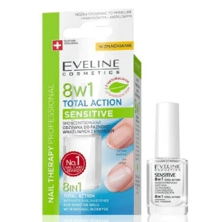 EVELINE LAK UČVRŠČIVAČ ZA NOKTE 8IN1 12ML SENSITIVE