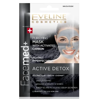 EVELINE MASKA ZA LICE  8IN1 ACTIVE DETOX 2X10ML