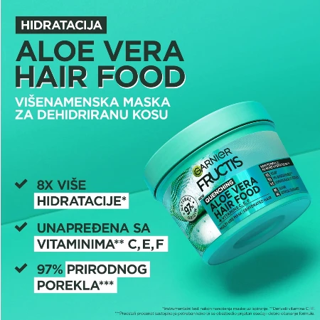 GARNIER FRUCTIS HAIR FOOD MASKA ZA KOSU 390ML ALOE VERA