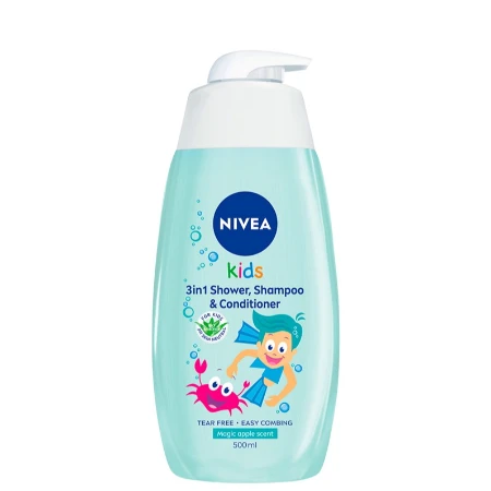 NIVEA KIDS ŠAMPON&KUPKA 500ML MAGIC APPLE 84588