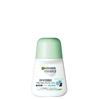 GARNIER ROLL-ON W.50ML INVISIBLE 48H BLACK,WHITE&COLORS COTTON