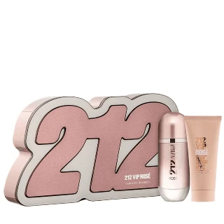 CAROLINA HERRERA 212 VIP ROSE SET(EDP 80ML+LOSION ZA TELO 100ML)
