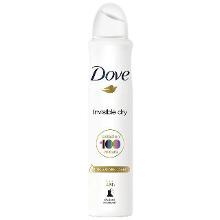 DOVE DEO 250ML INVISIBLE DRY