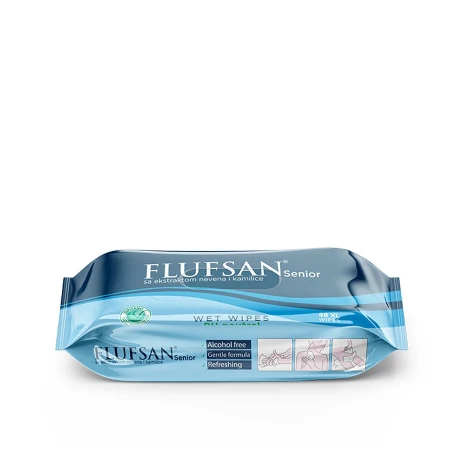 FLUFSAN VLAŽNE MARAMICE 48KOM SA EKSTRAKTOM NEVENA I KAMILICE