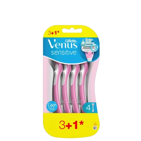 GILLETTE JEDNOKRATNI BRIJAČ VENUS 3 SENSITIVE 4 KOM