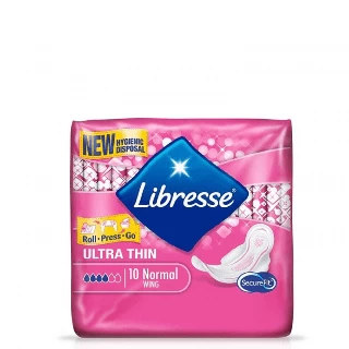 LIBRESSE ULTRA THIN INVISIBLE CLIP NORMAL 10 KOM