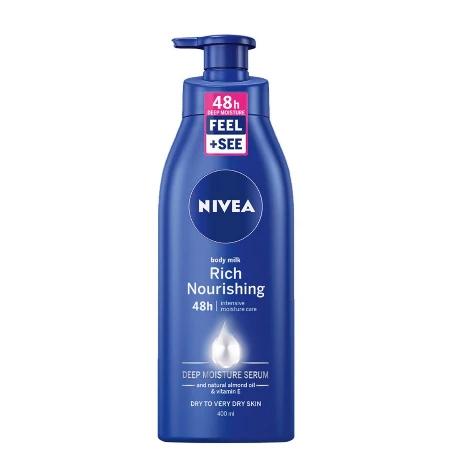 NIVEA MLEKO ZA TELO 400ML SA PUMPICOM NOURISHING 80204