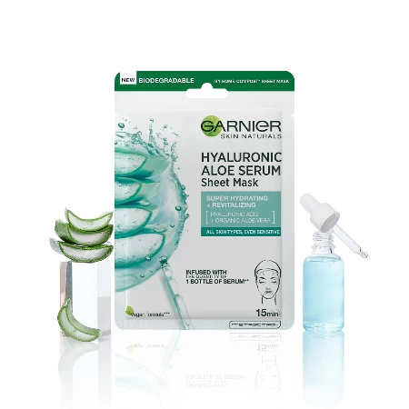 GARNIER SKIN NATURALS MASKA ZA LICE U MARAMICI 32G HYALURONIC ALOE TISSUE