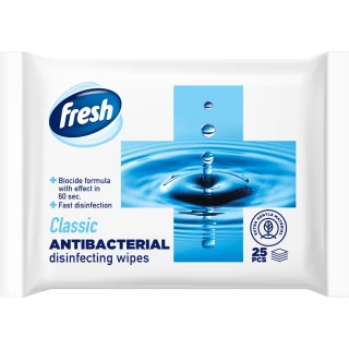 FRESH VLAŽNE MARAMICE 25KOM ANTIBAKTERIAL CLASSIC