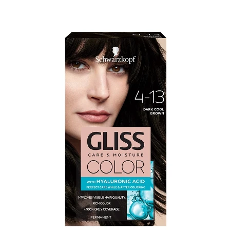 SCHWARZKOPF GLISS BOJA ZA KOSU 4-13 TAMNA HLADNO SMEĐA