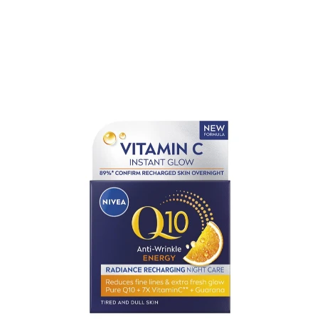 NIVEA VISAGE KREMA 50ML Q10+ C ANTI-WRINKLE ENERGY NOĆNA 87026