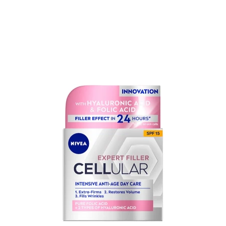 NIVEA VISAGE KREMA 50ML CELLULAR ANTI-AGE EXPERT FILLER SPF 15 DNEVNA 82384