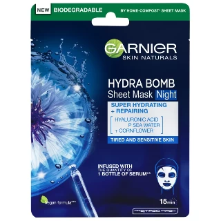GARNIER SKIN NATURALS MASKA ZA LICE U MARAMICI 32G HYDRA BOMB NIGHT