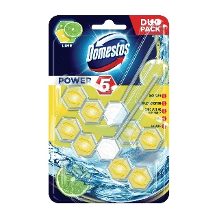 DOMESTOS WC KUGLICE 2X55G LIME