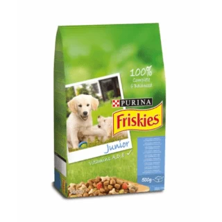 FRISKIES GRANULE ZA PSE 500G JUNIOR PILETINA I POVRĆE