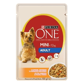 PURINA ONE MINI SOS ZA PSE 100G PILETINA I ŠARGAREPA