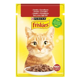 FRISKIES PRELIVI ZA MAČKE 85G GOVEDINA