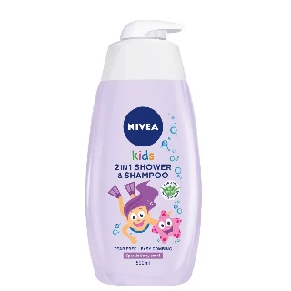 NIVEA KIDS ŠAMPON&KUPKA 500ML SPARKLE BERRY 84589
