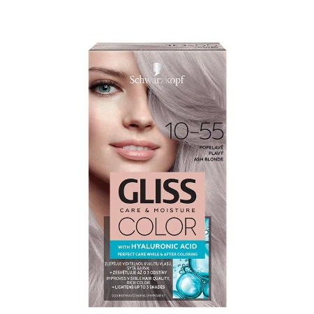 SCHWARZKOPF GLISS BOJA ZA KOSU 10-55 PEPELJASTO PLAVA